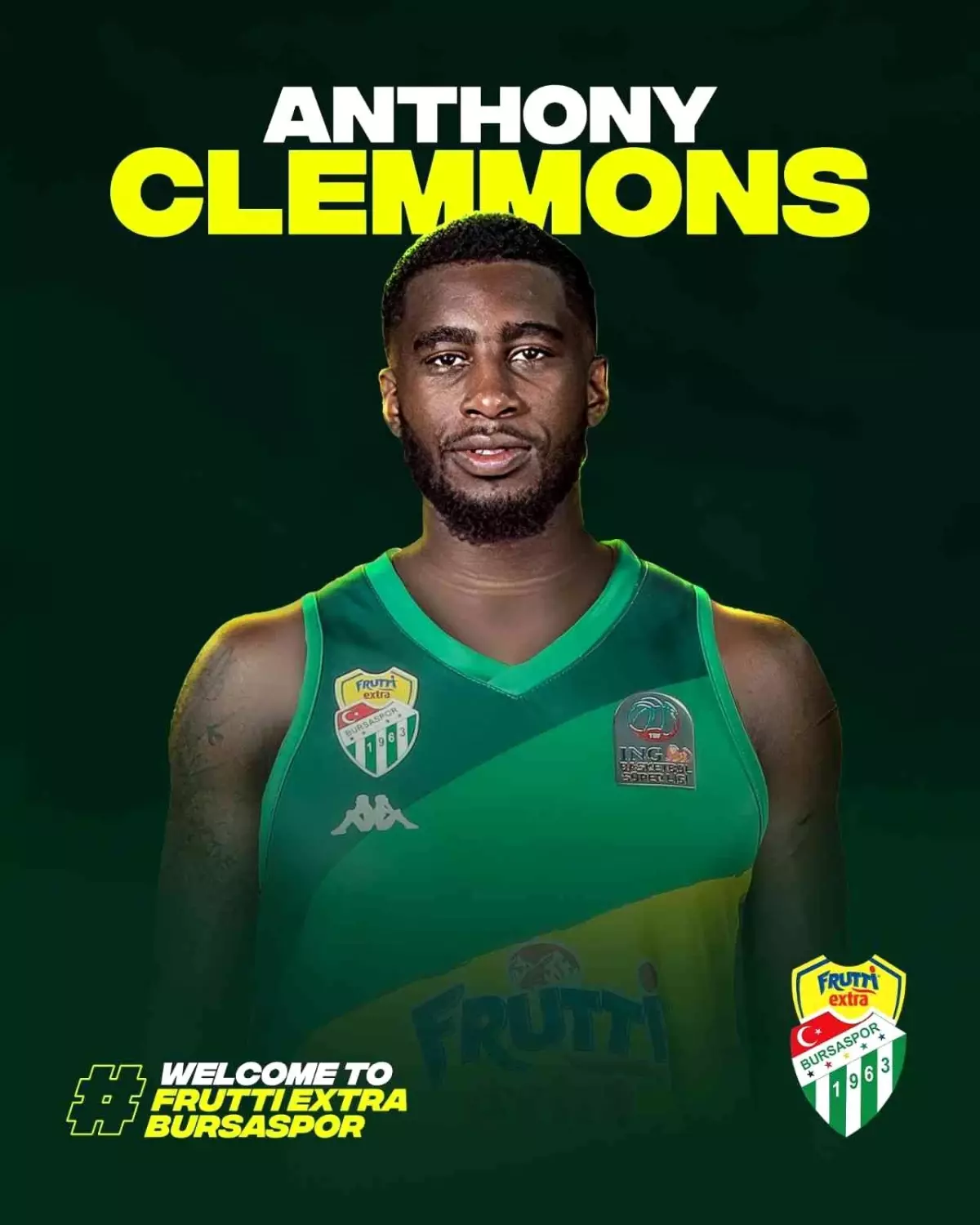 Frutti Extra Bursaspor, Anthony Clemmons\'u kadrosuna kattı