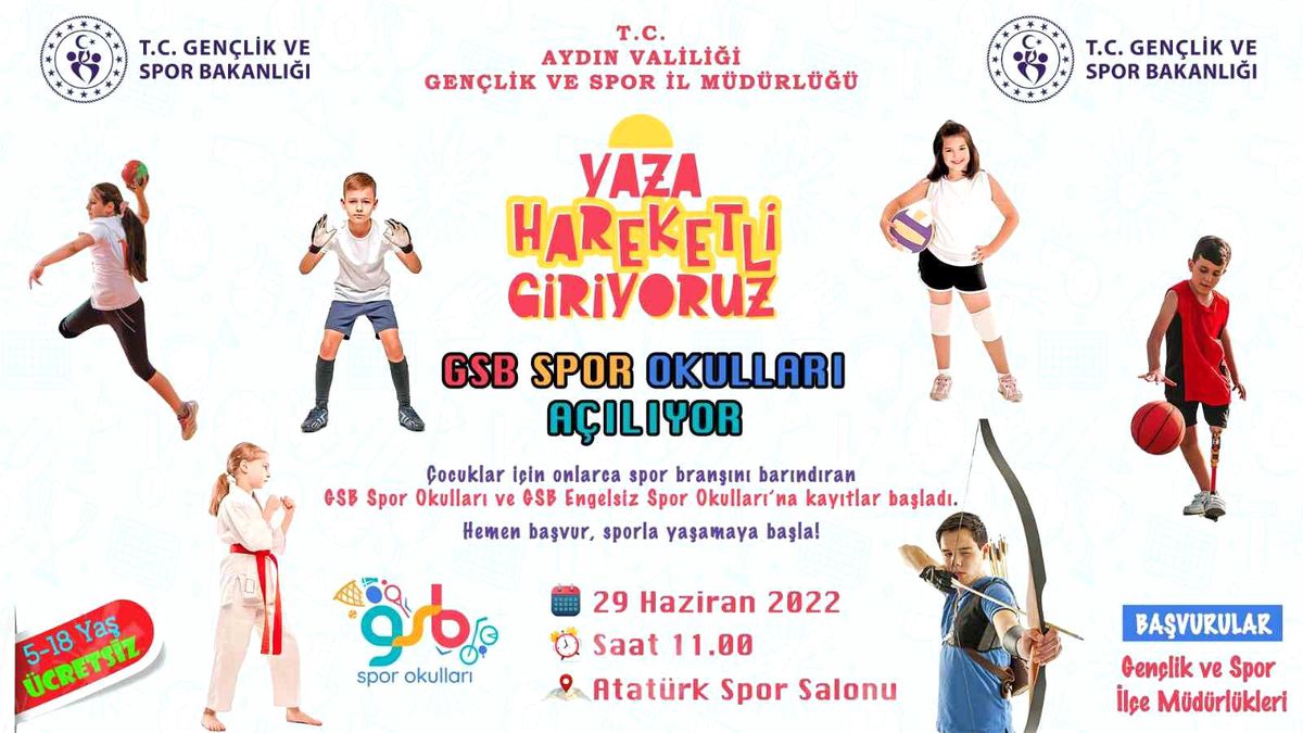 GSB Yaz Spor Okullarına kayıtlar başladı