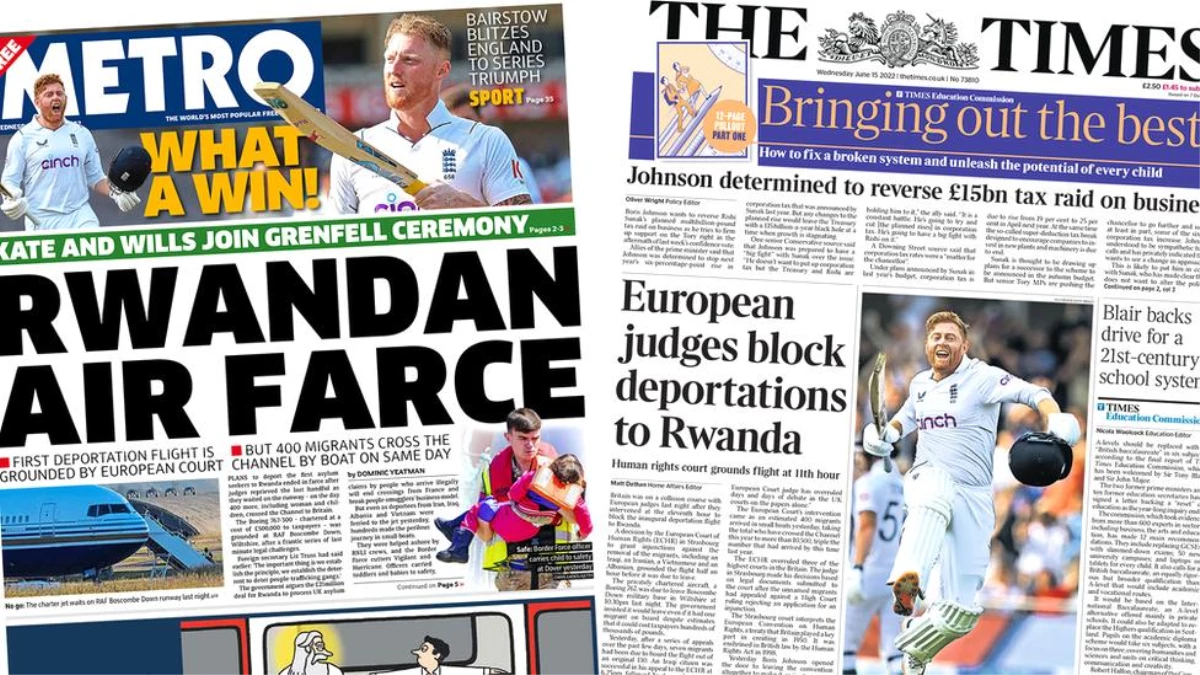 İngiliz basınında Ruanda uçağının iptali: \'Komedi\', \'Johnson için utanç verici\'
