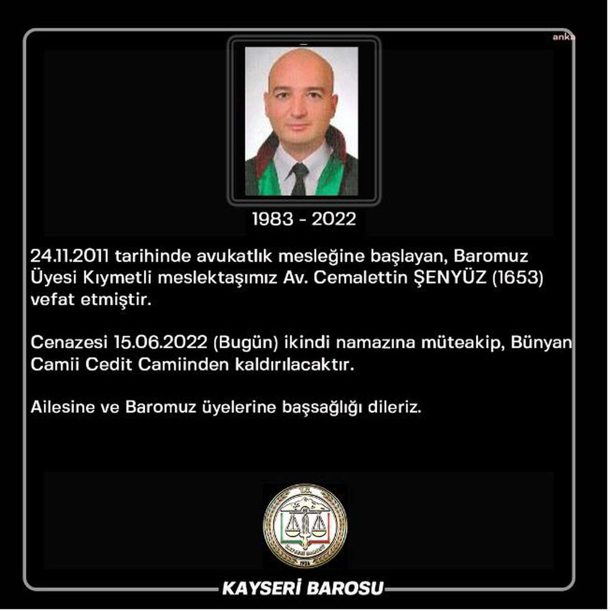 Kayseri\'de Bir Avukat İntihar Etti