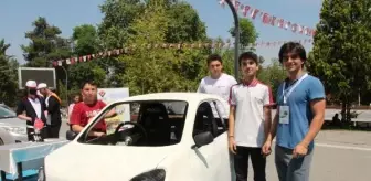 Lise öğrencileri, okulun kalorifer dairesinde elektrikli araç yaptı
