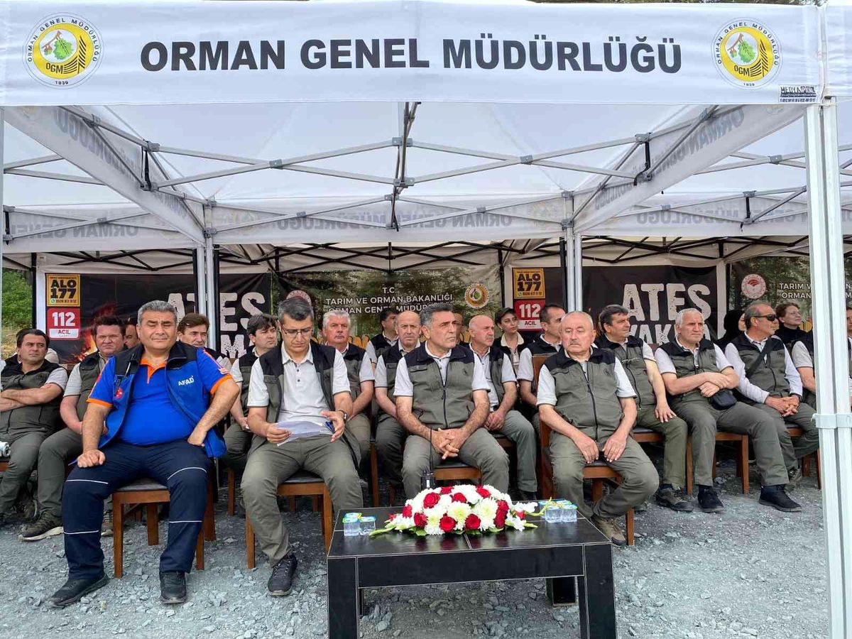 Sarıyer\'de helikopter destekli dev yangın söndürme tatbikatı