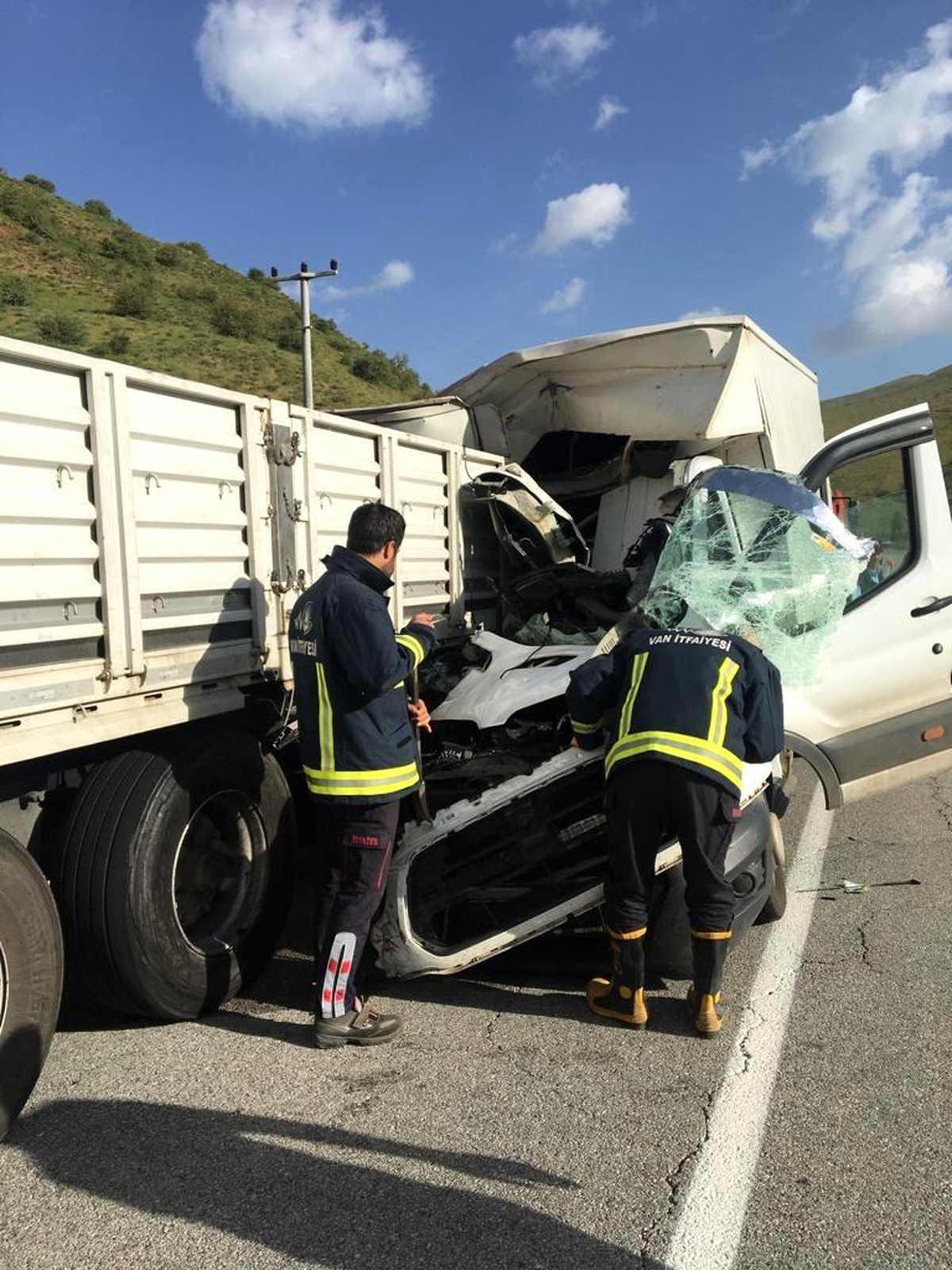 Van\'da zincirleme trafik kazası: 1 ölü, 4 ağır yaralı