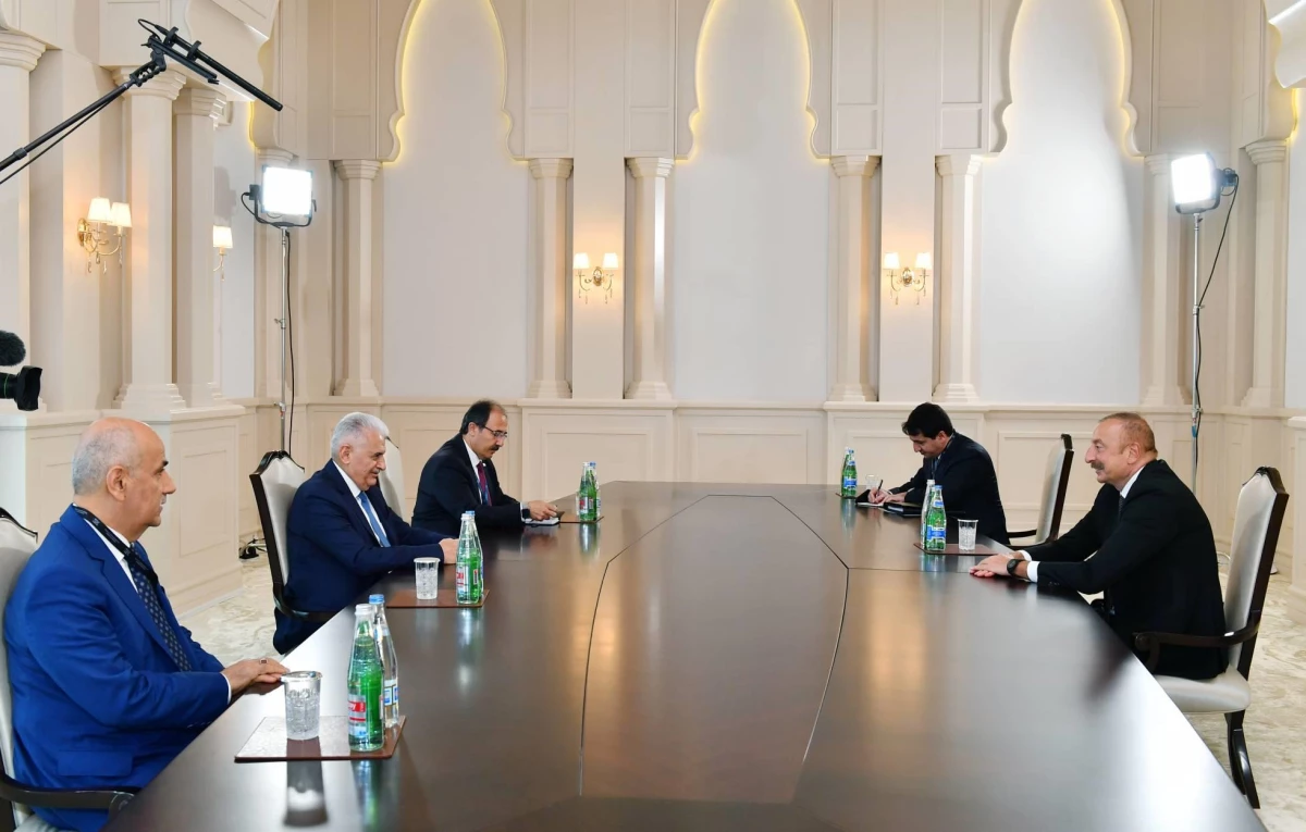 Aliyev, AK Parti Genel Başkanvekili Yıldırım\'ı kabul etti
