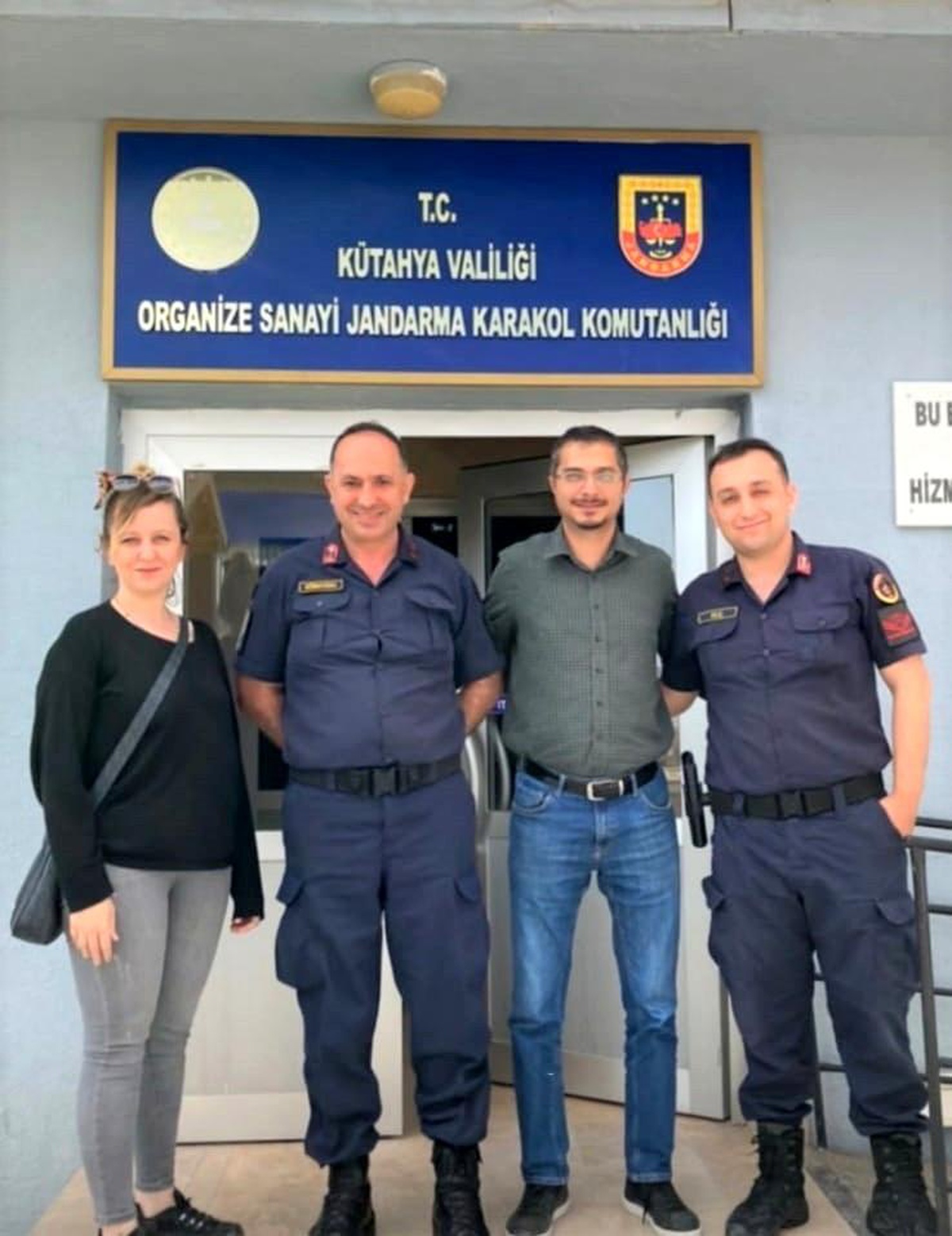 Hürok Mermer\'den jandarmaya tebrik ziyareti