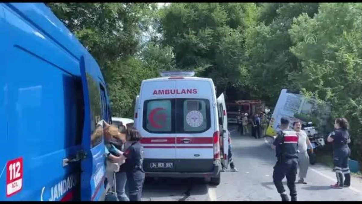 Sarıyer\'de İETT otobüsünün karıştığı kazada 6 kişi yaralandı