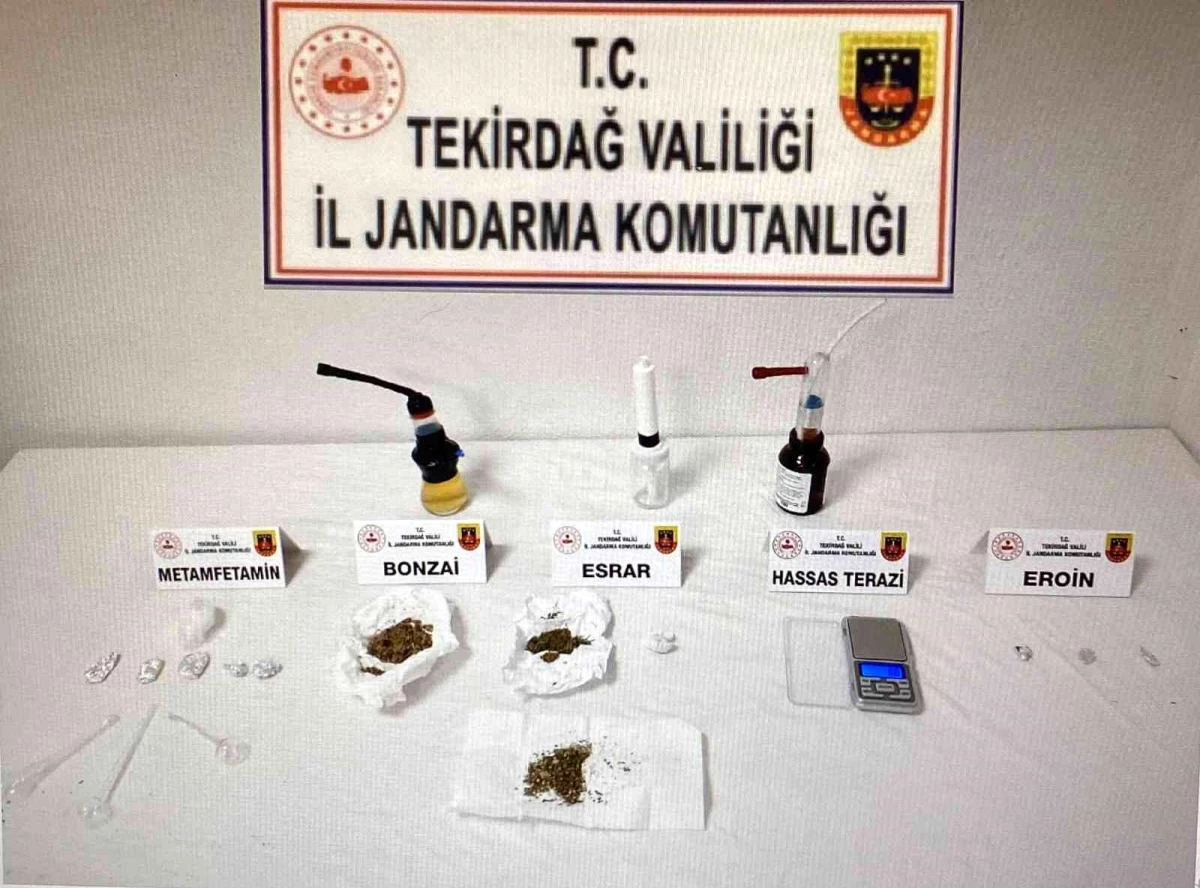 Tekirdağ\'da uyuşturucu operasyonu: 2 kişi tutuklandı