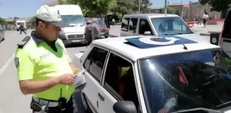 Trafikte kask ve kemer denetimleri sürüyor
