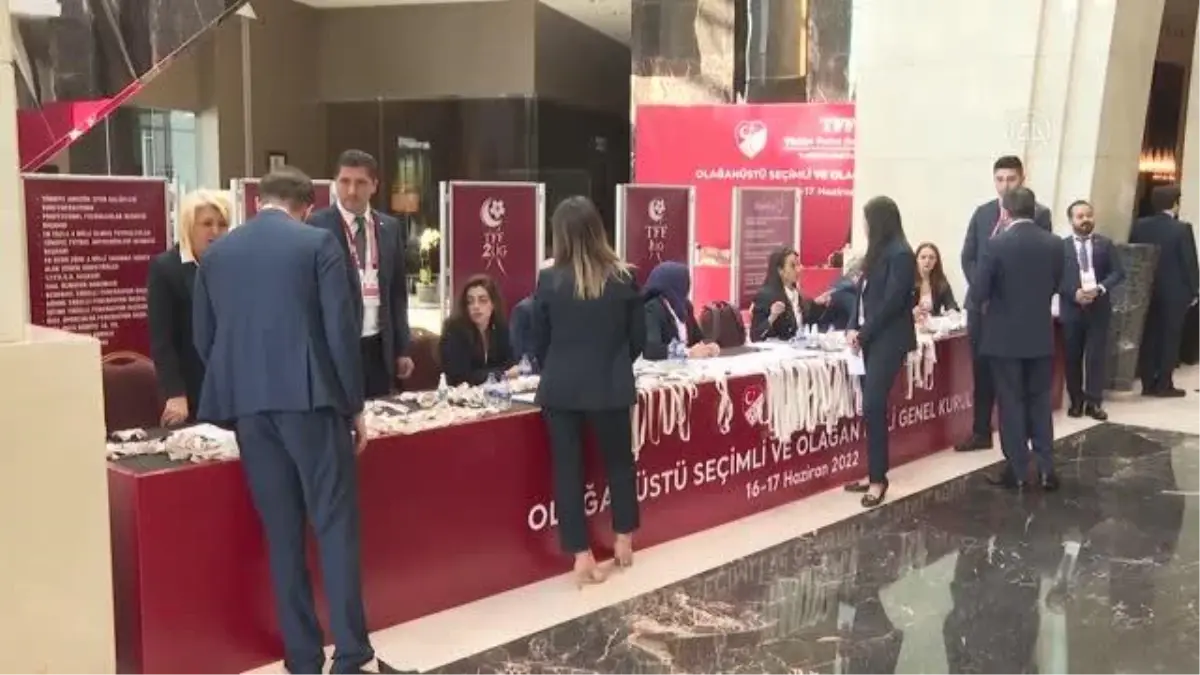 Türkiye Futbol Federasyonunun olağanüstü seçimli genel kurulu başladı