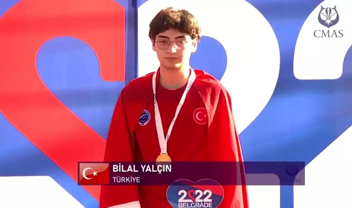 Bilal Yalçın su altı dünya şampiyonu oldu