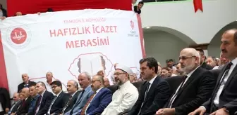 Diyanet İşleri Başkanı Erbaş, Trabzon'da hafızlık icazet törenine katıldı