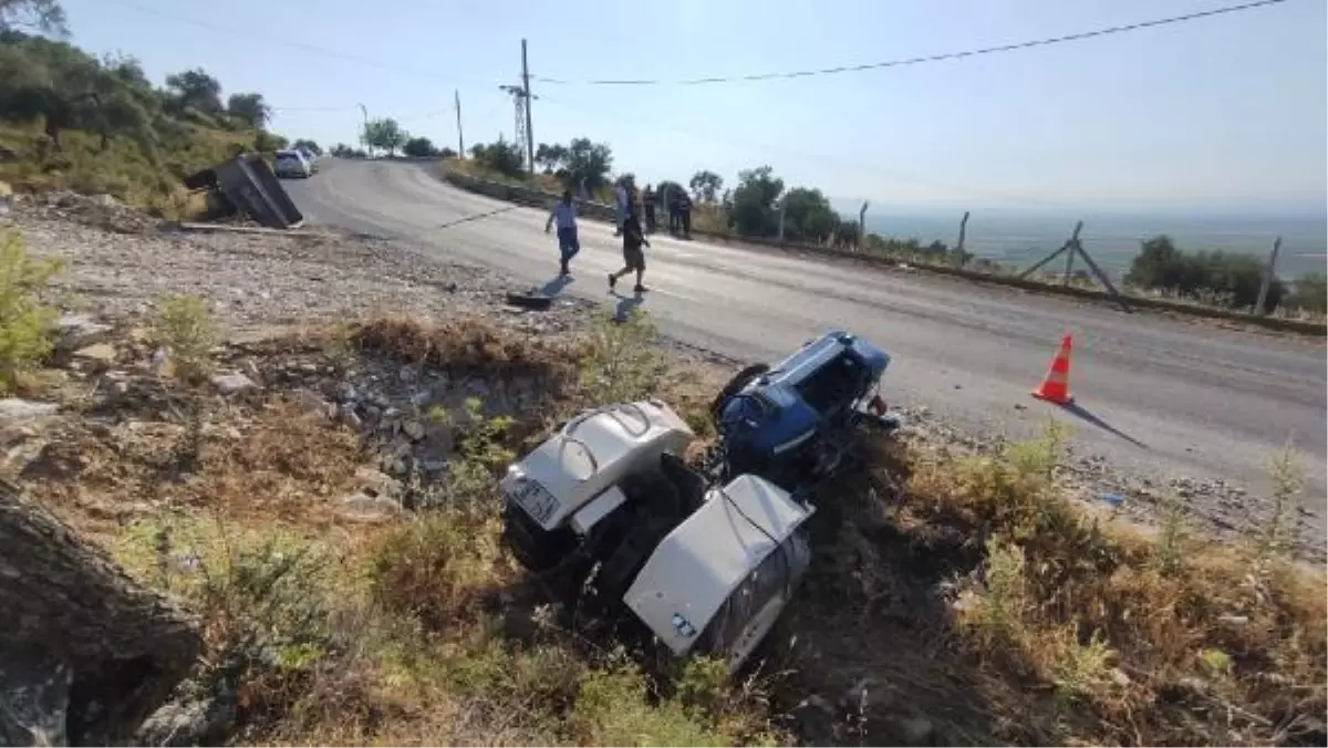 Kontrolden çıkan traktör şarampole devrildi: 1 ölü, 1 yaralı