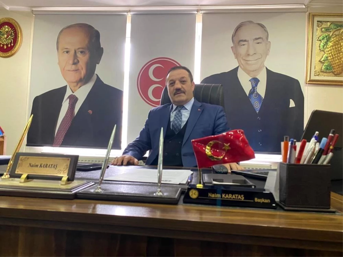 MHP Erzurum İl Başkanı Karataş: "Kendisine ait olmayan kanatlarla yükselen bir kuşun akıbeti, burnunun üstüne yere çakılmaktır"