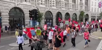 Binlerce kişi hayat pahalılığına karşı yürüdü