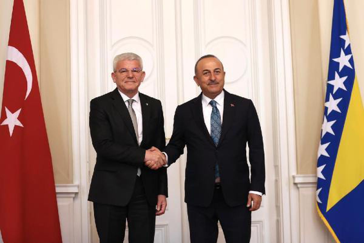 Çavuşoğlu, Devlet Başkanlığı Konseyi Başkanı Caferoviç\'le görüştü