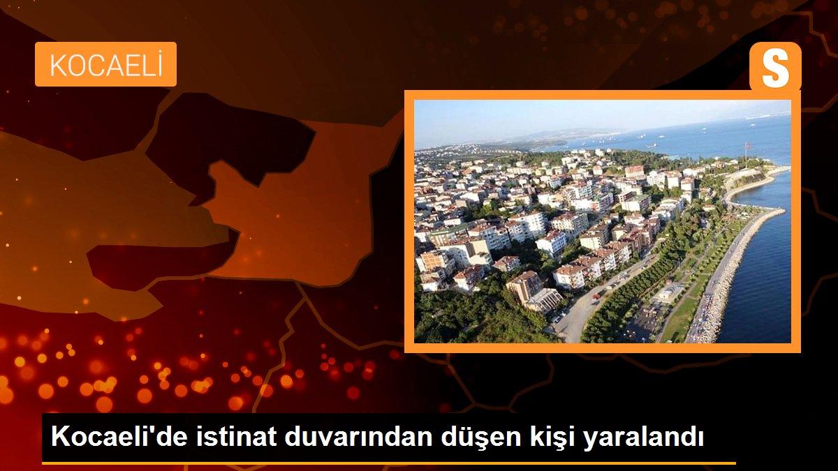 Kocaeli\'de istinat duvarından düşen kişi yaralandı