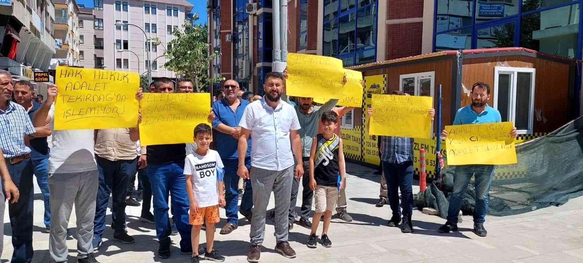 Taksiciler CHP\'li büyükşehir belediyesine tepki için adalet yürüyüşüne çıkacak