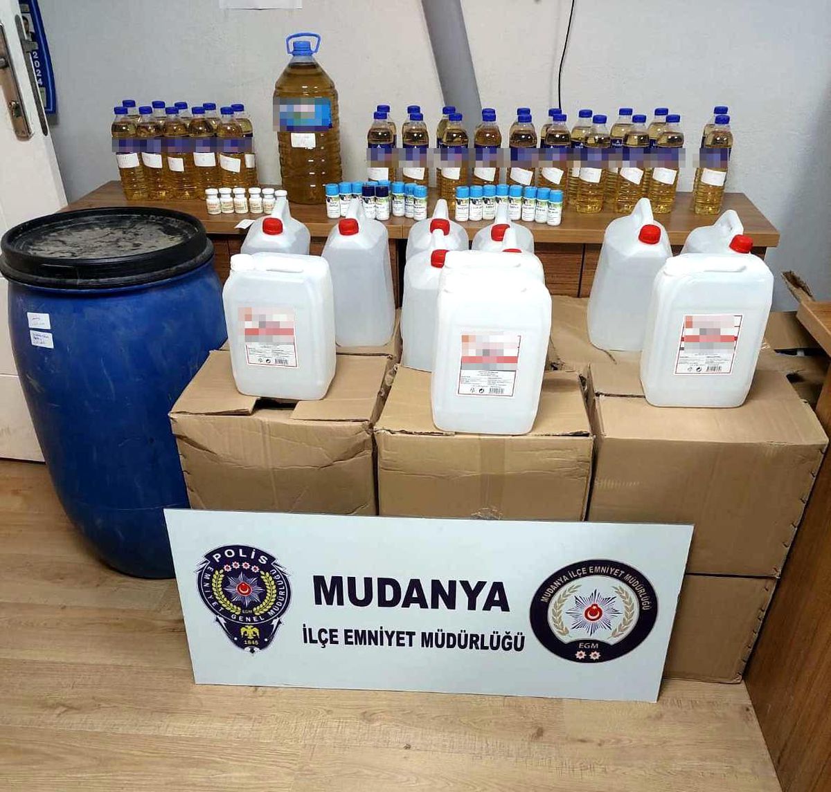 Son dakika haber: Mudanya\'da sahte içki operasyonu