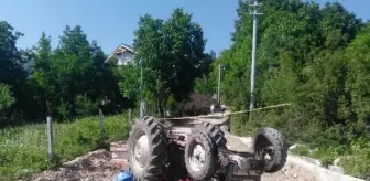 Son dakika haber! Devrilen traktörün sürücüsü öldü, annesi yaralı