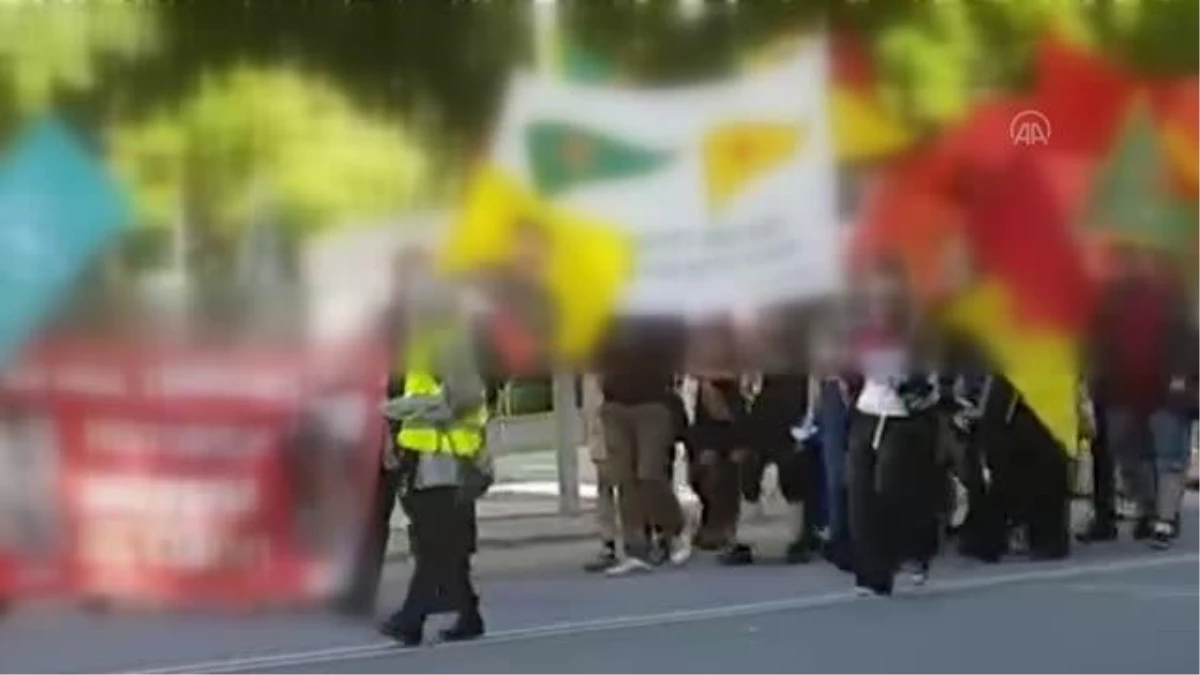 Terör örgütü PKK/YPG yandaşları, İsveç\'in Göteborg kentinde gösteri yaptı