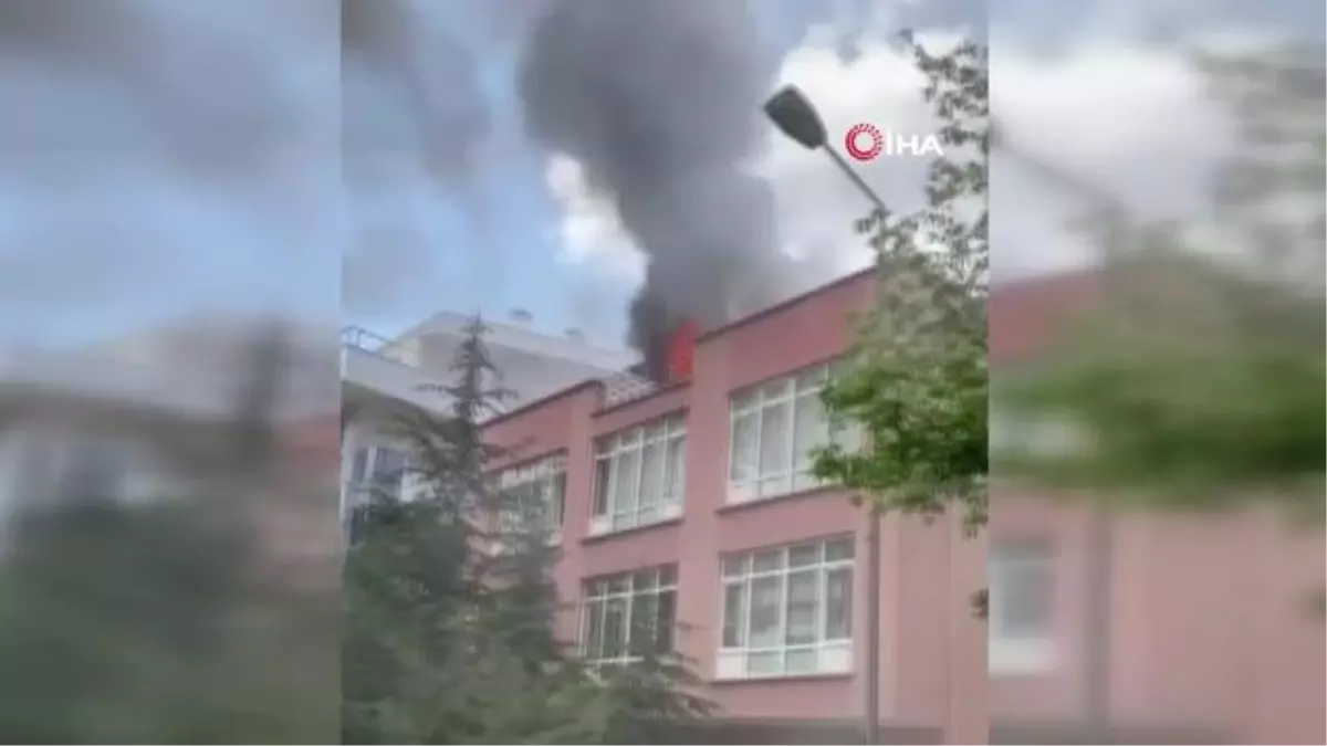 Başkent\'te teras yangını korkuttu