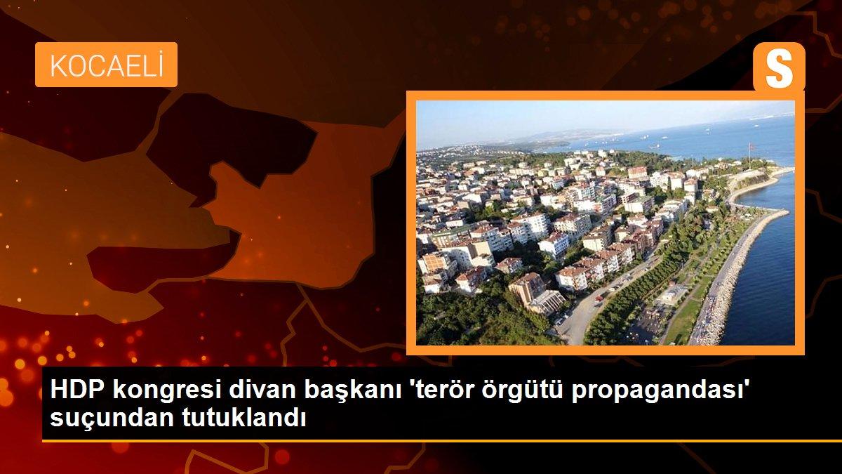HDP kongresi divan başkanı \'terör örgütü propagandası\' suçundan tutuklandı