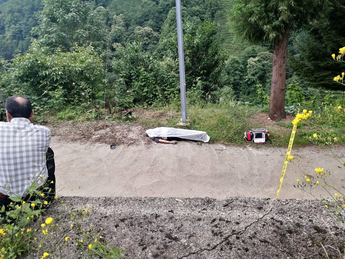 Rize\'de elektrik direğinden düşen şahıs hayatını kaybetti