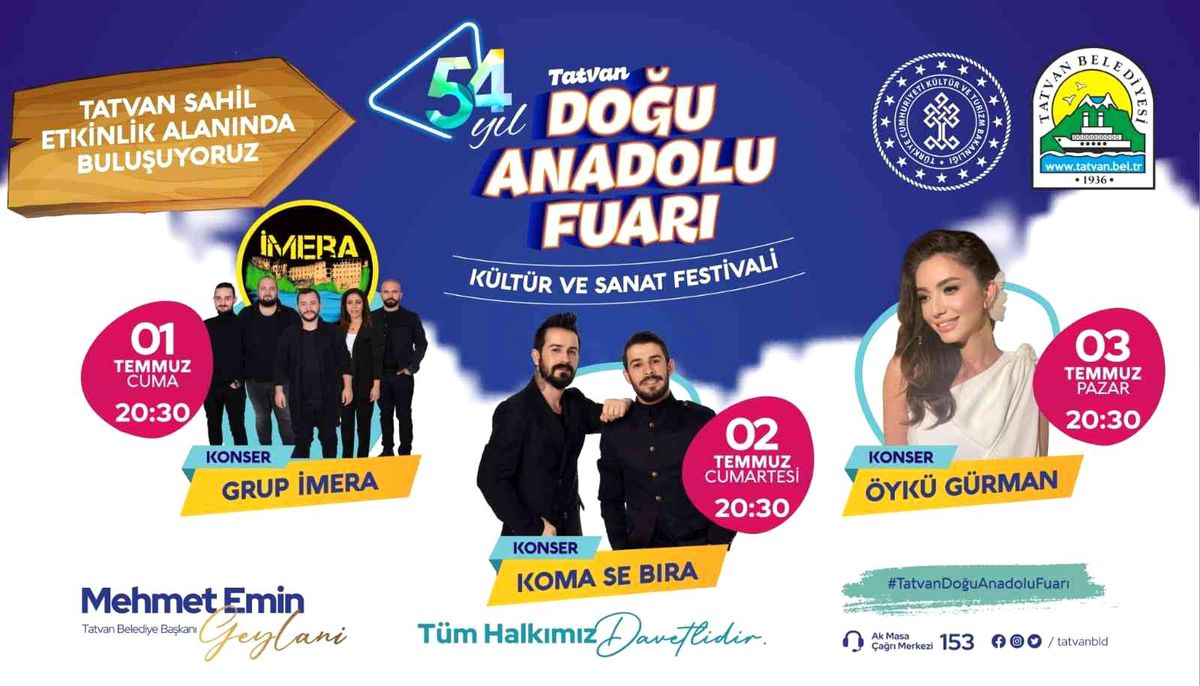 Tatvan Doğu Anadolu Fuarı 1 Temmuz'da açılacak