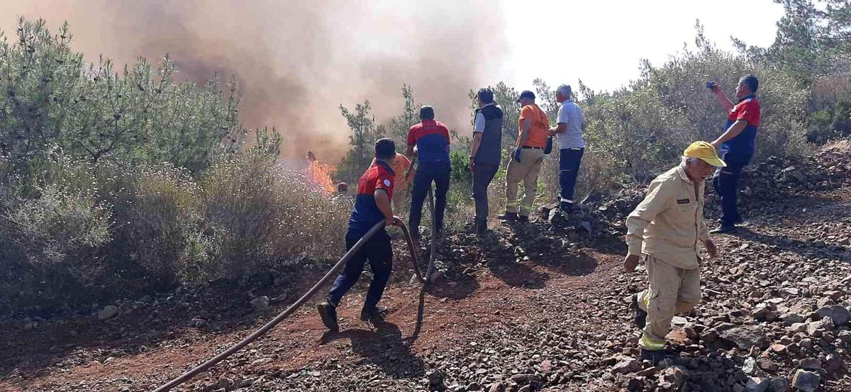Son dakika 3. sayfa: Denizli itfaiyesi Marmaris\'teki yangın söndürme çalışmalarına destek veriyor