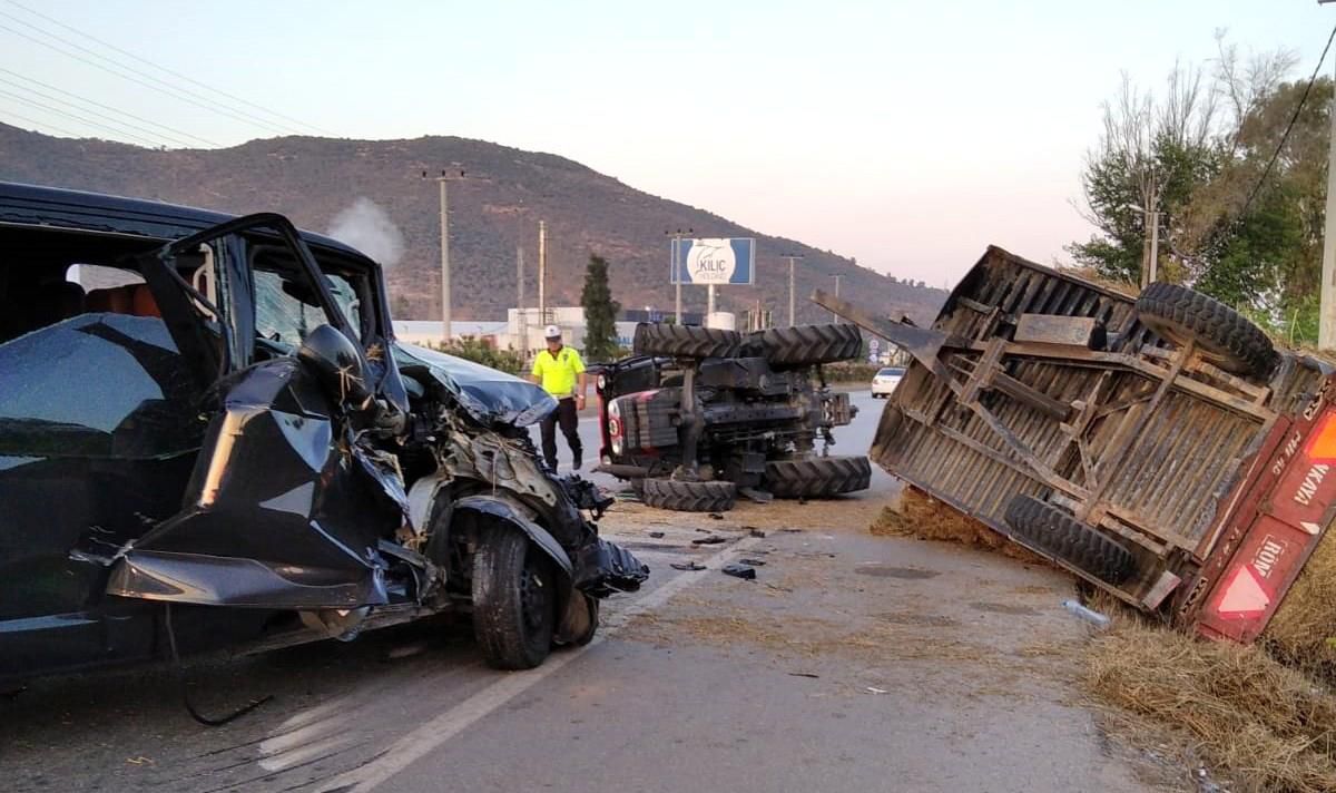 Milas\'ta trafik kazası: 1 yaralı