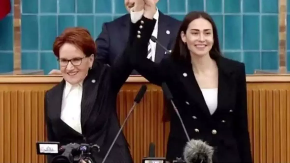 Milli tekvandocu İrem Yaman, siyasete girdi! Meral Akşener İYİ Parti rozetini bizzat taktı