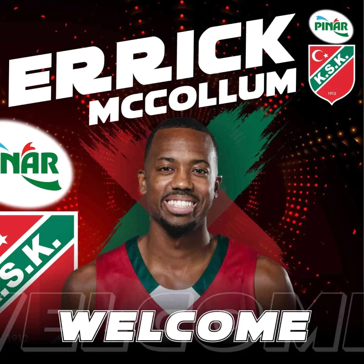 Pınar Karşıyaka, Errick McCollum\'u kadrosuna kattı