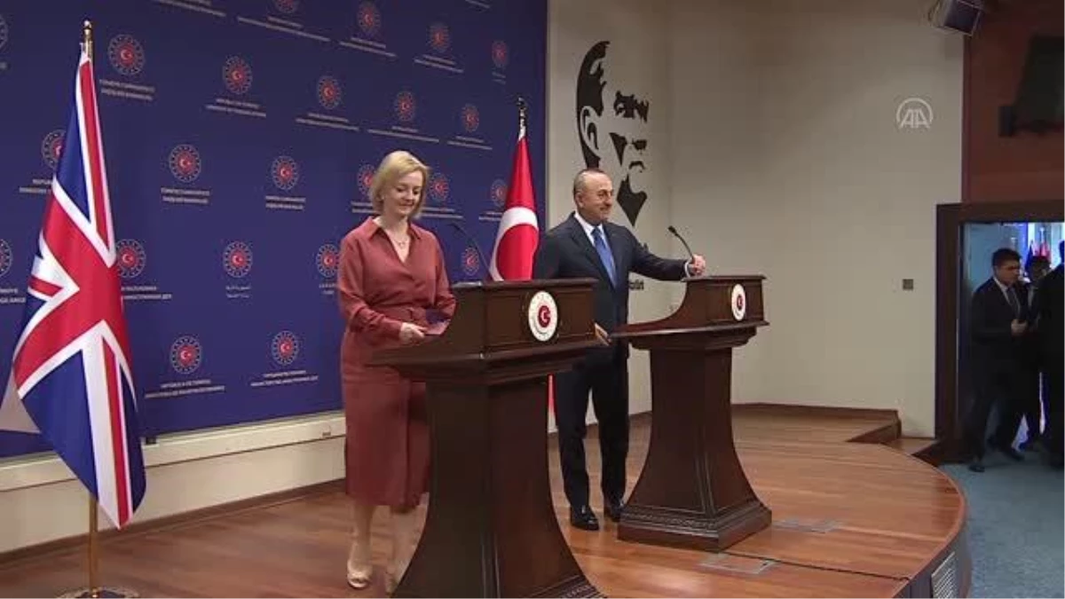 Bakan Çavuşoğlu, İngiliz mevkidaşı Truss ile ortak basın toplantısında konuştu: (1)