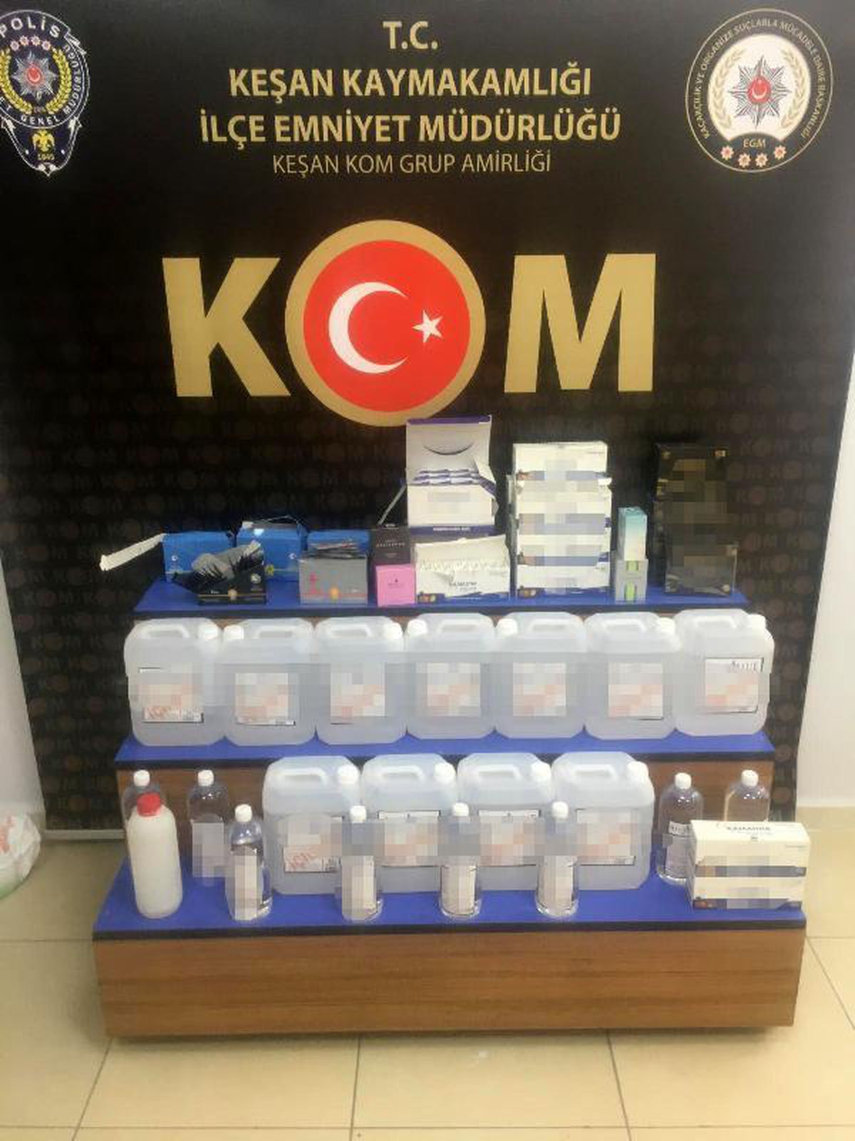 Edirne\'de 105 litre sahte içki ve 60 litre etil alkol ele geçirildi