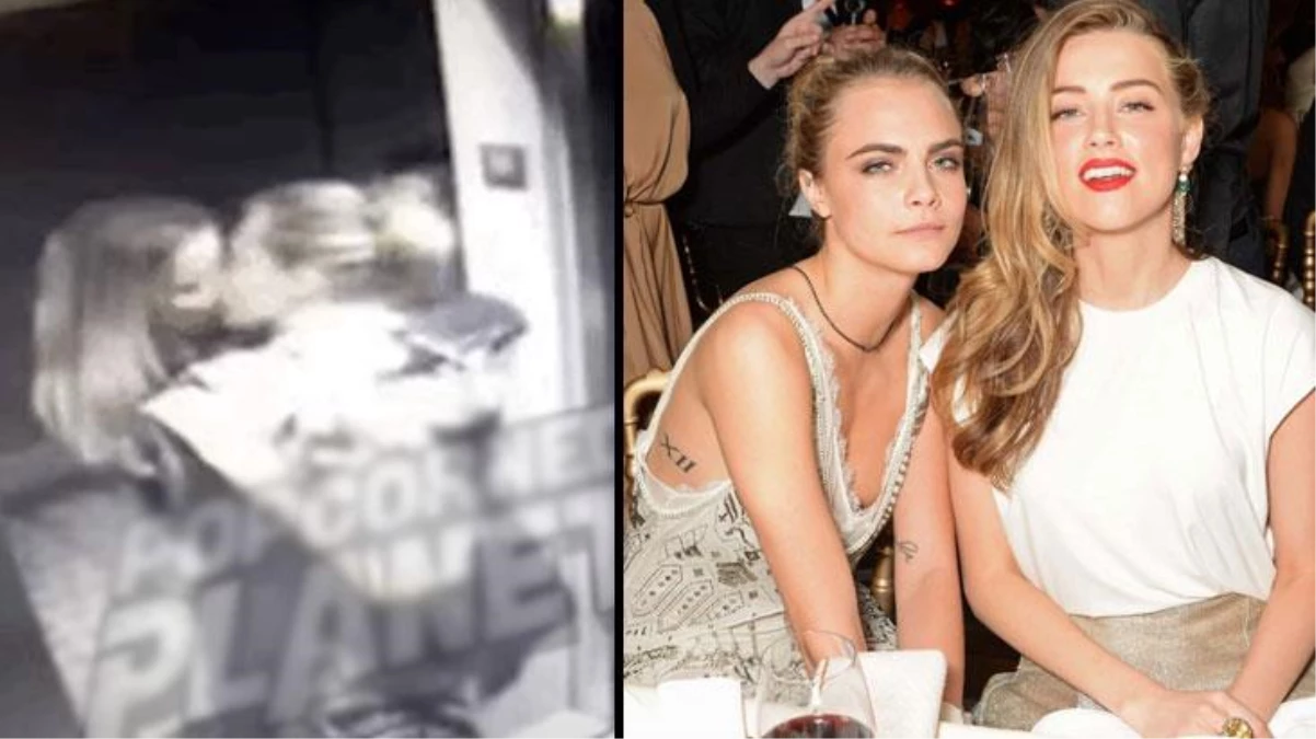 Johnny Depp\'i aldatan Amber Heard\'ın ünlü modelle asansörde öpüştüğü görüntüler ortaya çıktı!