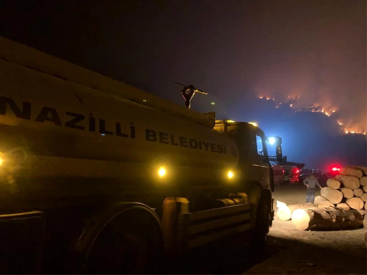 Nazilli Belediyesi\'nden yangın bölgesine destek