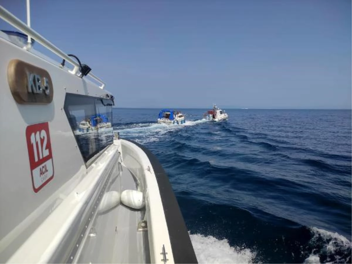 Saros Körfezi\'nde sürüklenen tekneyi, Serdar 7M Radarı buldu