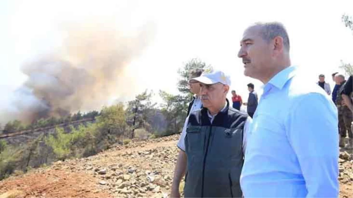 Bakan Soylu, "Marmaris\'teki yangının çıkış nedeni sabotaj mı?" sorusuna cevap verdi: Tespit edilen bir şüpheli var