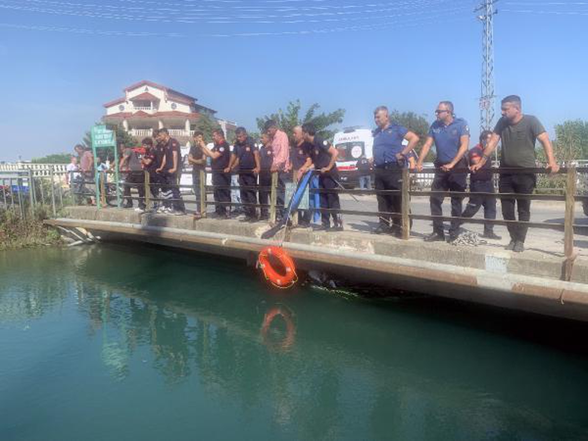 Sulama kanalına düşüp kaybolan çocuk, bulunup, hastaneye kaldırıldı