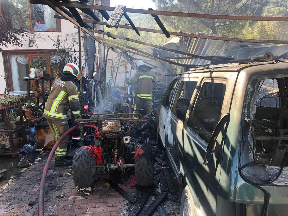 (Drone) Boya dolum deposunda çıkan yangın