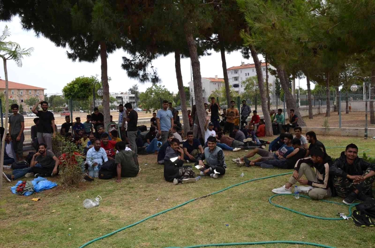 Didim\'den Yunan adalarına kaçmaya çalışan 136 göçmen yakalandı