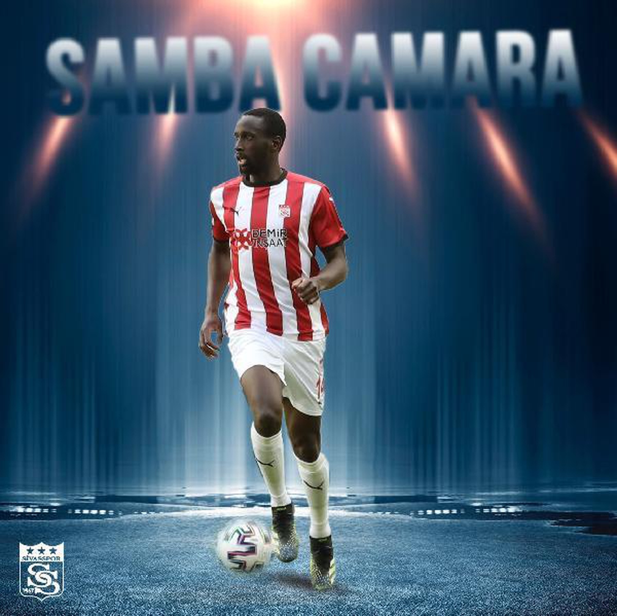 Samba Camara, 2 yıl daha Demir Grup Sivasspor\'da