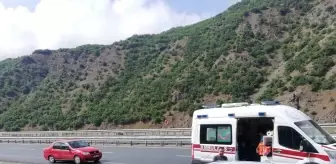 Erzincan'da şarampole devrilen otomobildeki anne ve baba ile 2 çocukları yaralandı