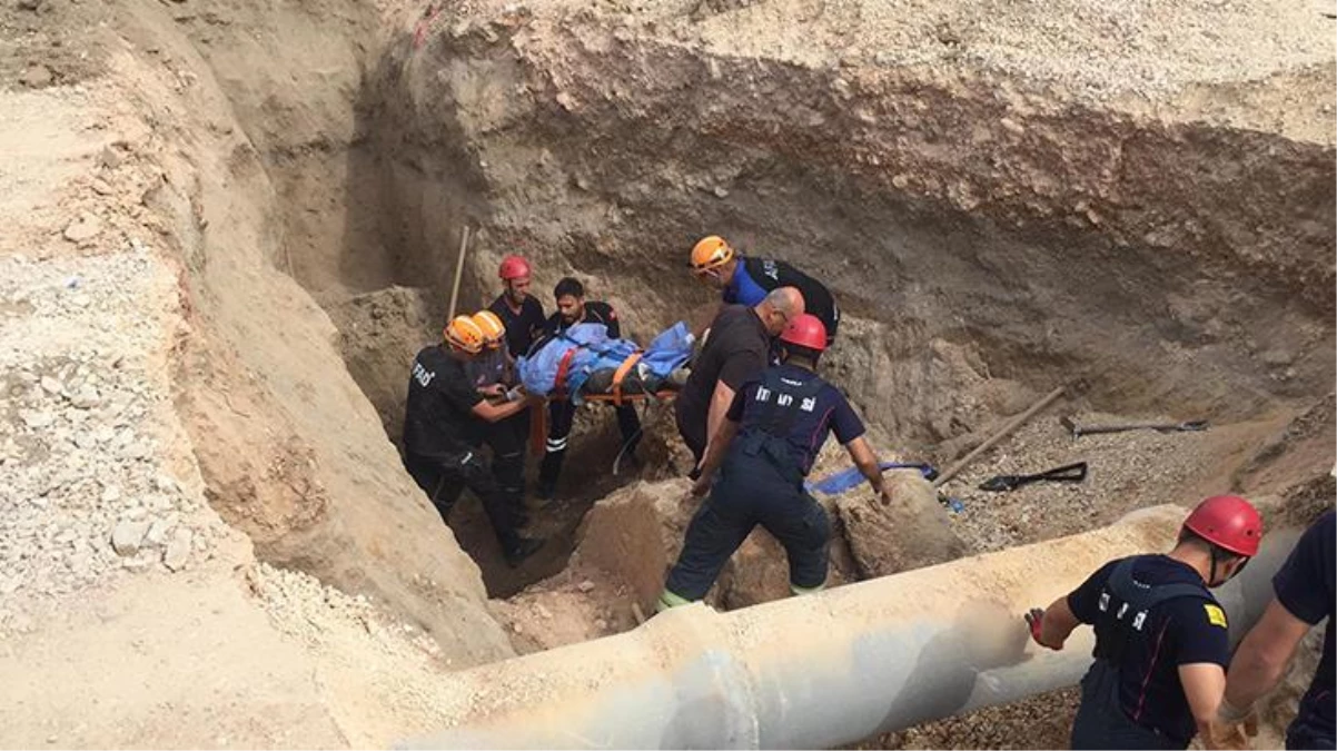 Kanalizasyon çalışmaları sırasında gerçekleşen toprak kayması sonucu 1 işçi hayatını kaybetti