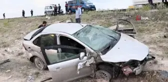 Otomobil takla attı : 1 ölü 2'si ağır 6 yaralı