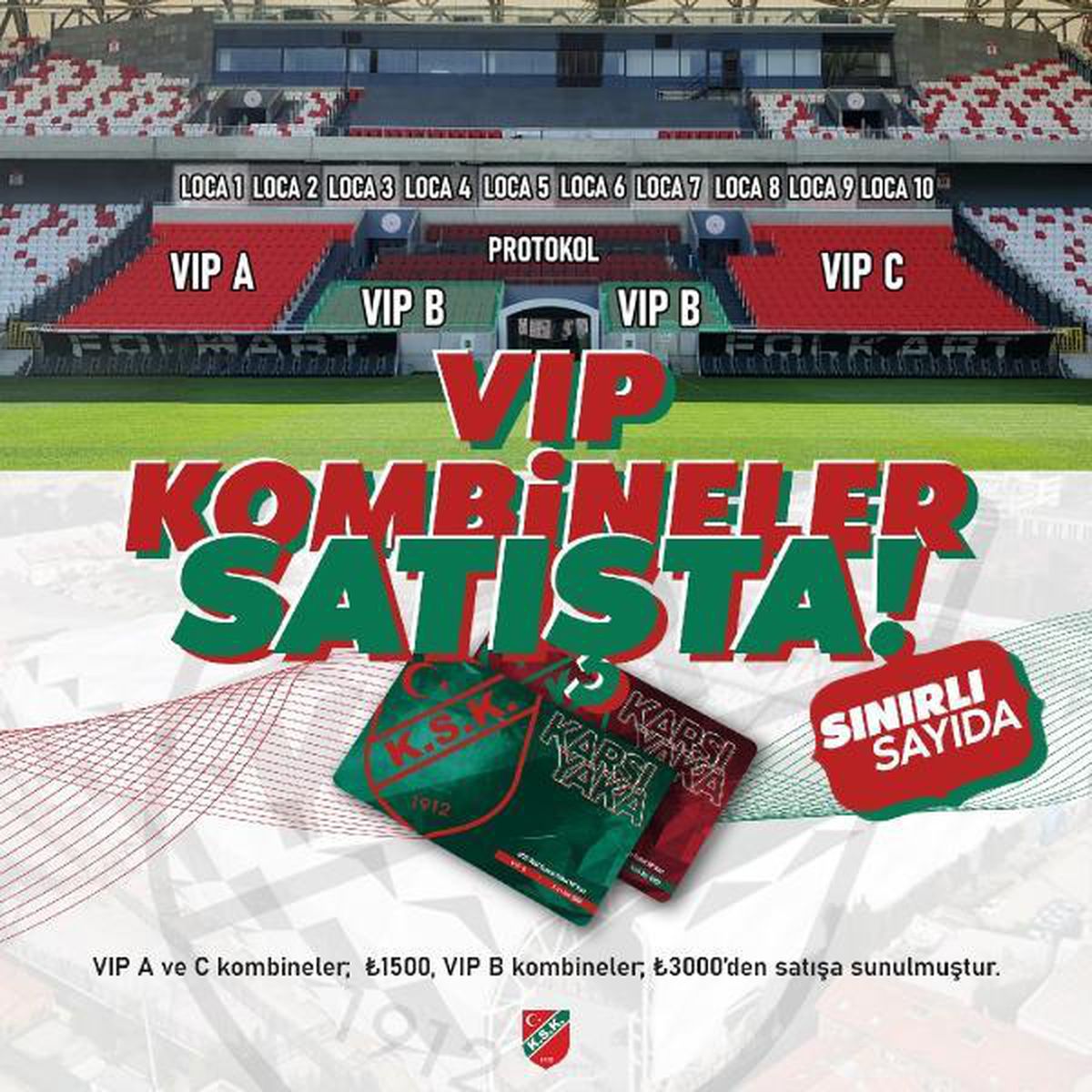 Karşıyaka\'da VIP kombineler satışta