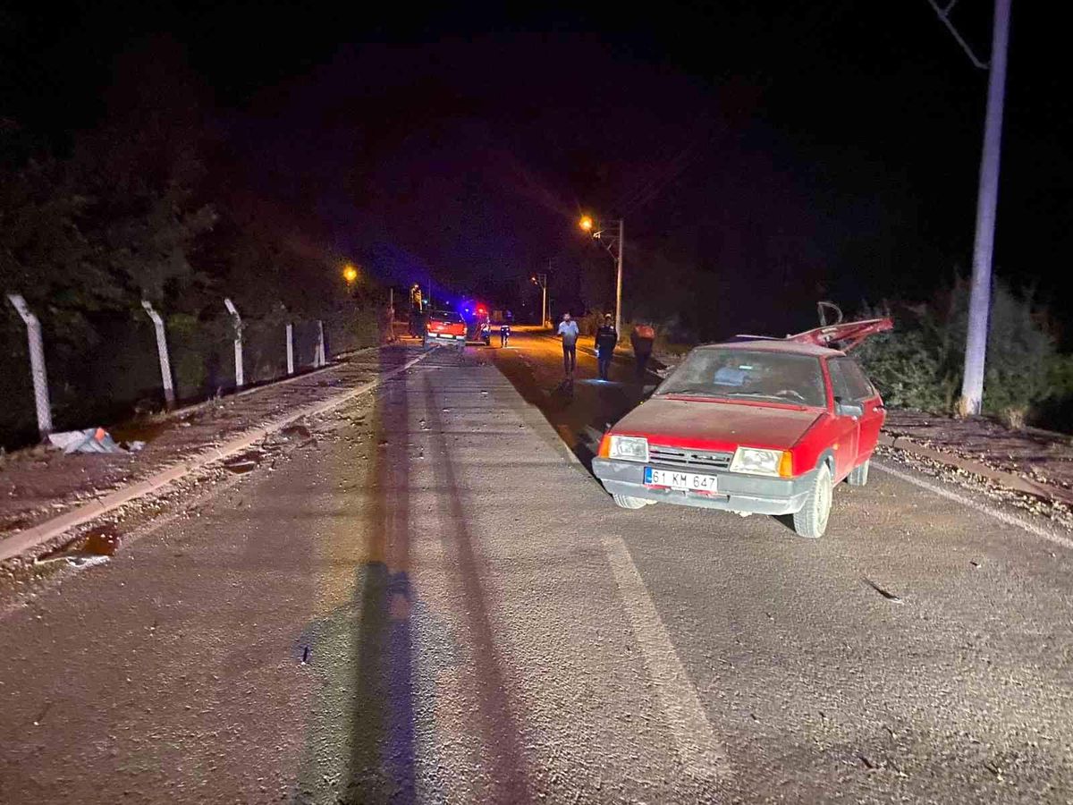 Konya\'da otomobiller çarpıştı: 1 yaralı