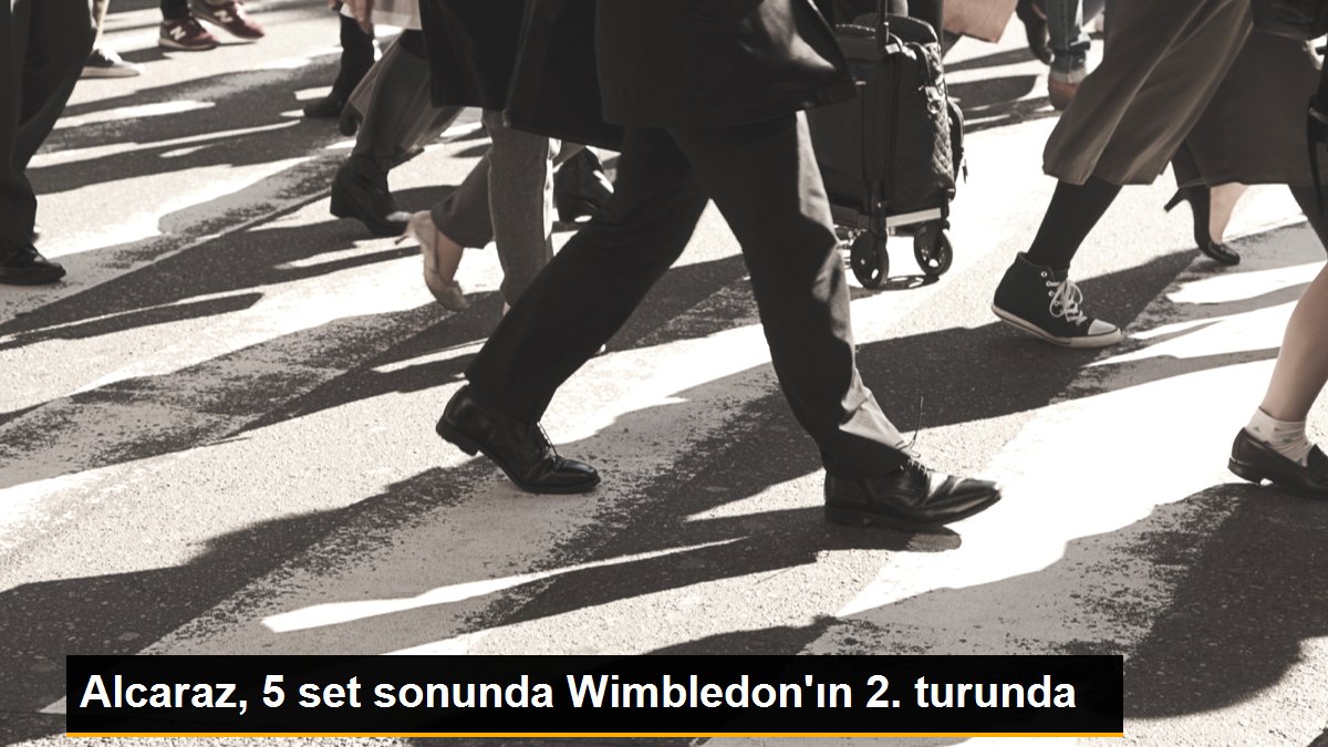 Alcaraz, 5 set sonunda Wimbledon\'ın 2. turunda