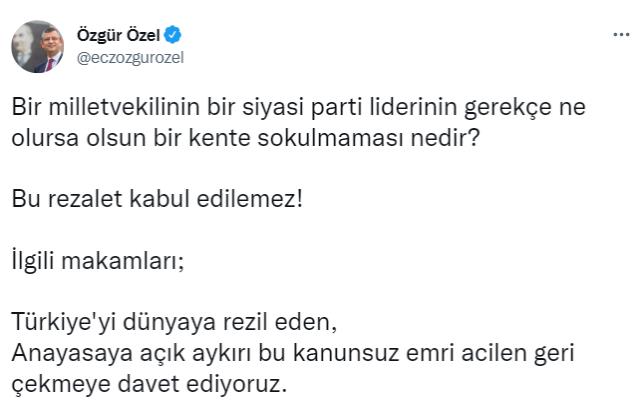 CHP'den mayın döşemeye gittiği Hatay'a sokulmayan Özdağ'a destek: Bu rezalet kabul edilemez CHP'den mayın döşemeye gittiği Hatay'a sokulmayan Özdağ'a destek: Bu rezalet kabul edilemez