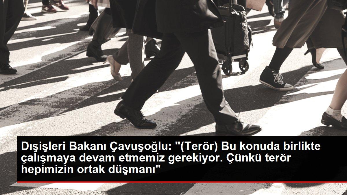Dışişleri Bakanı Çavuşoğlu: '(Terör) Bu konuda birlikte çalışmaya devam etmemiz gerekiyor. Çünkü terör hepimizin ortak düşmanı'